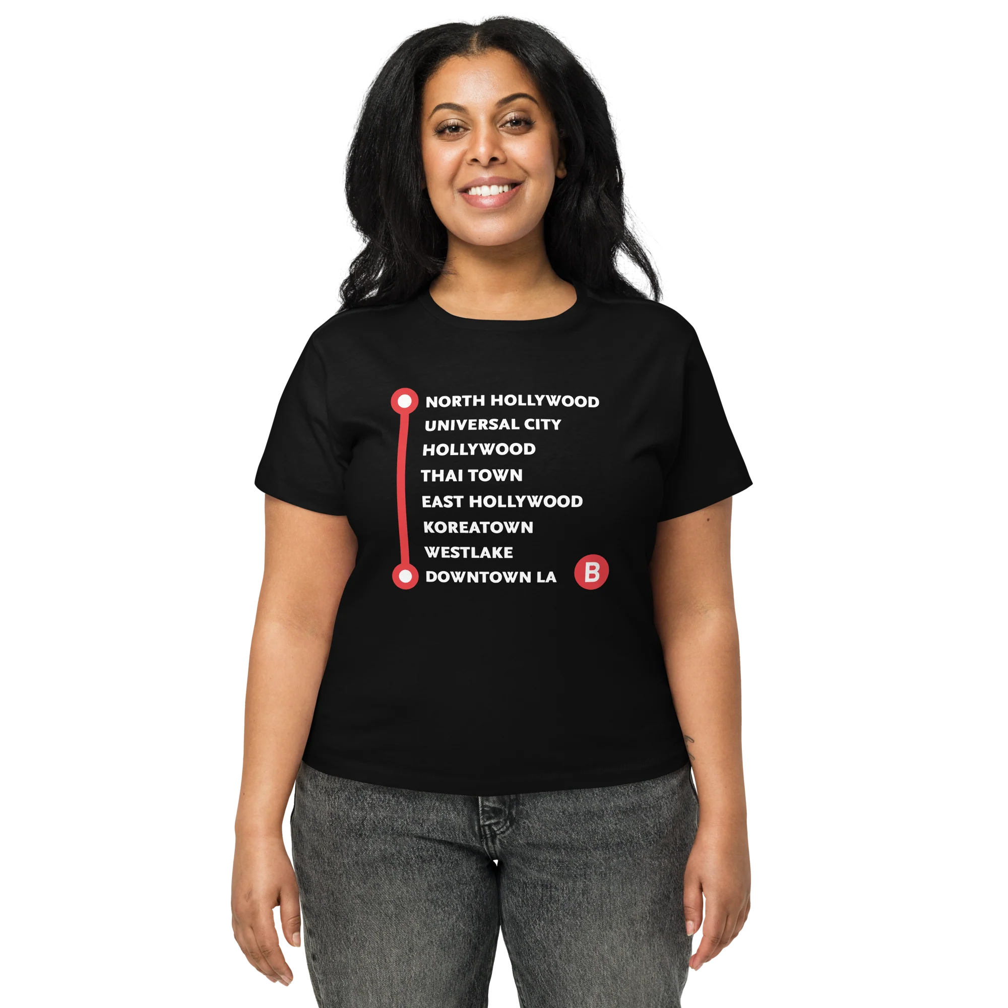 B Line Women’s High-waisted T-shirt - Image 3