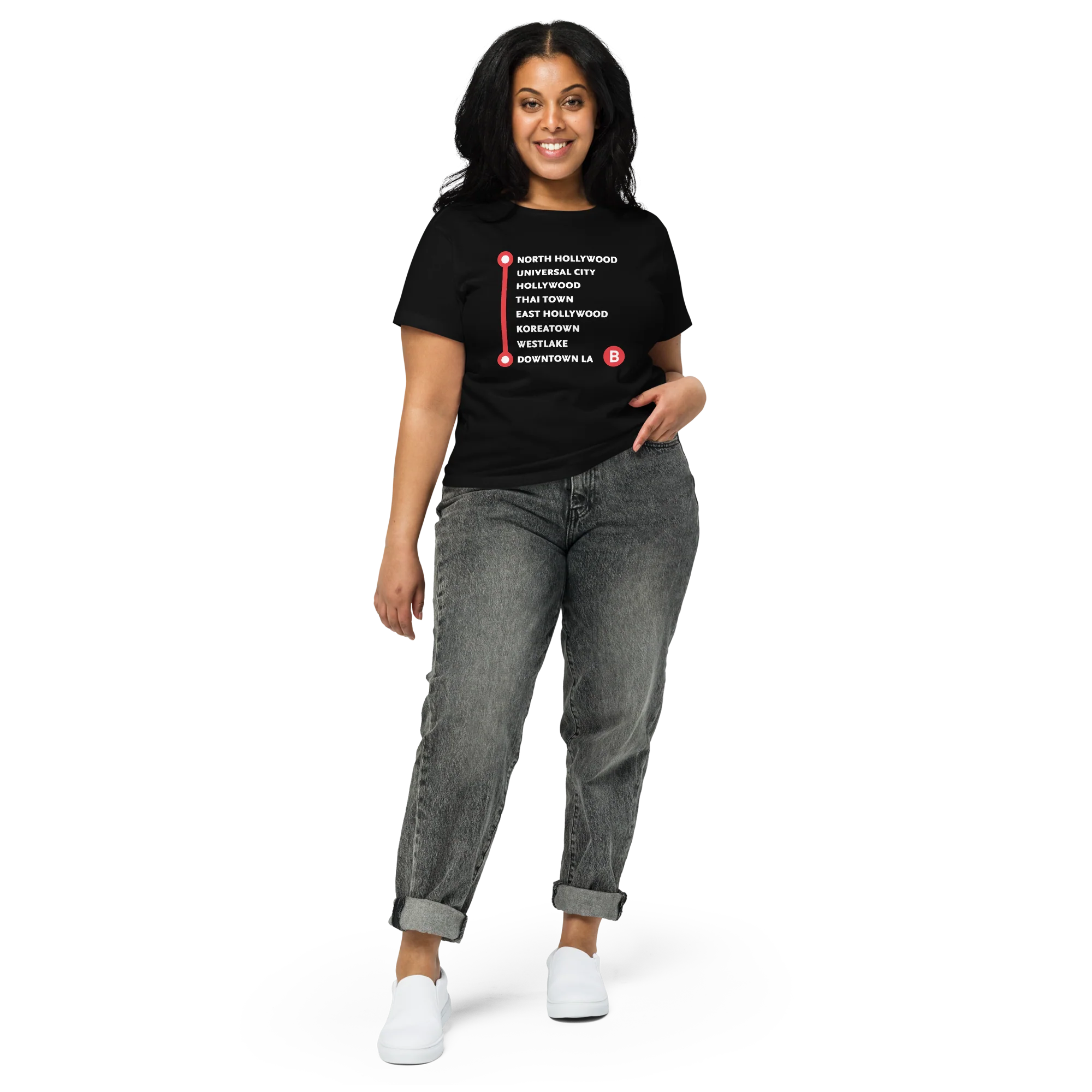 B Line Women’s High-waisted T-shirt - Image 4