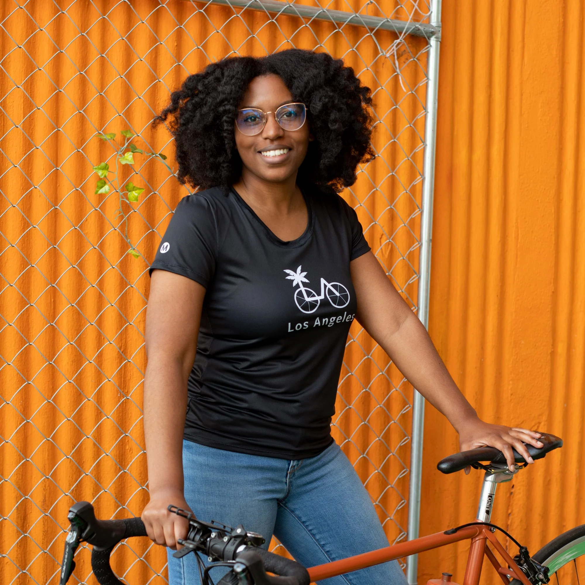 Bike Los Angeles Women's Athletic T-shirt - Image 3