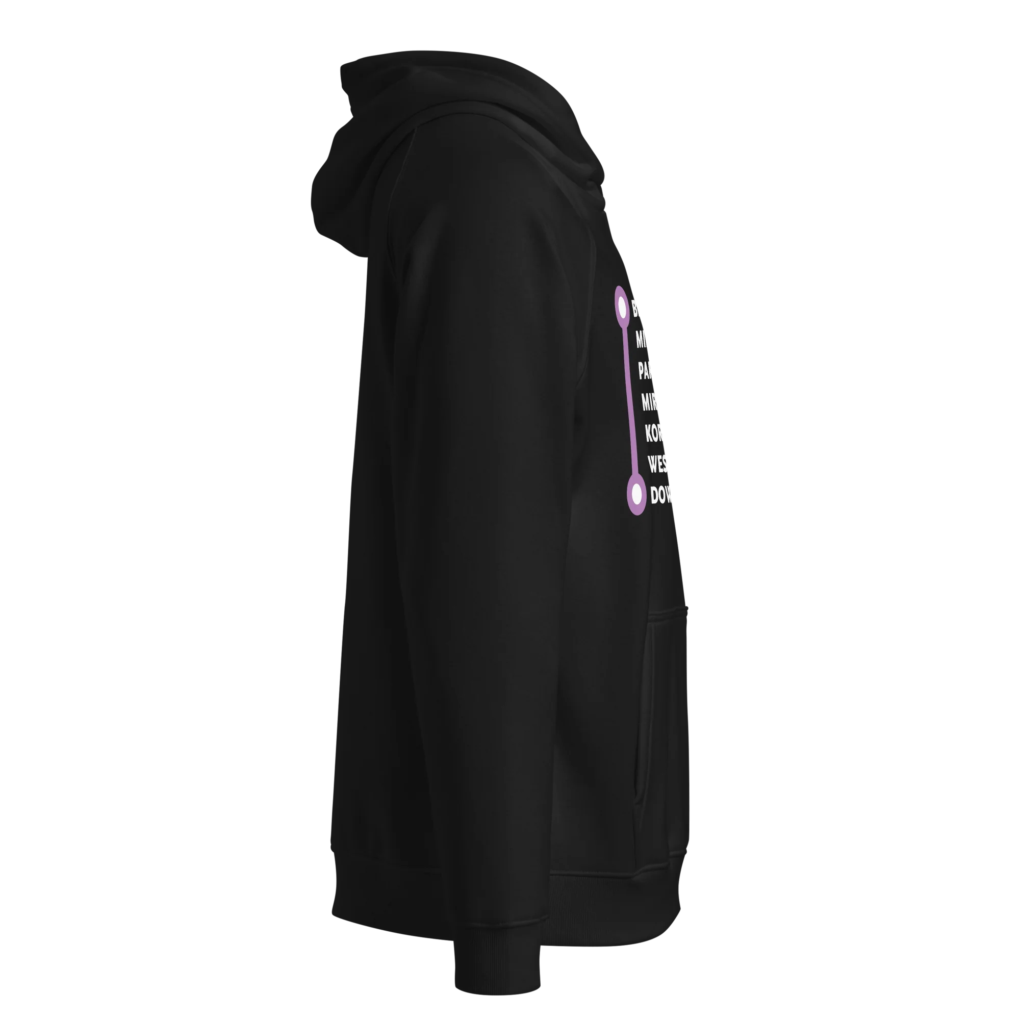 D Line Neighborhoods Unisex Raglan Hoodie - Image 3