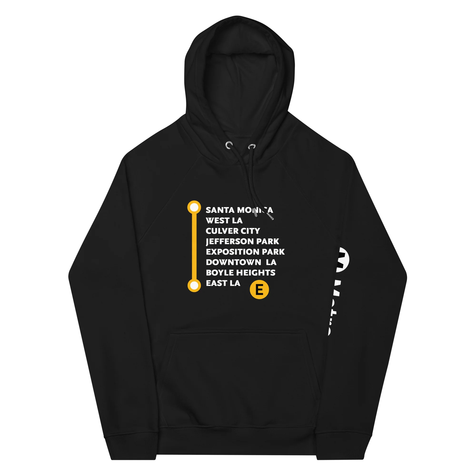 E Line Neighborhoods Unisex Raglan Hoodie - Image 3
