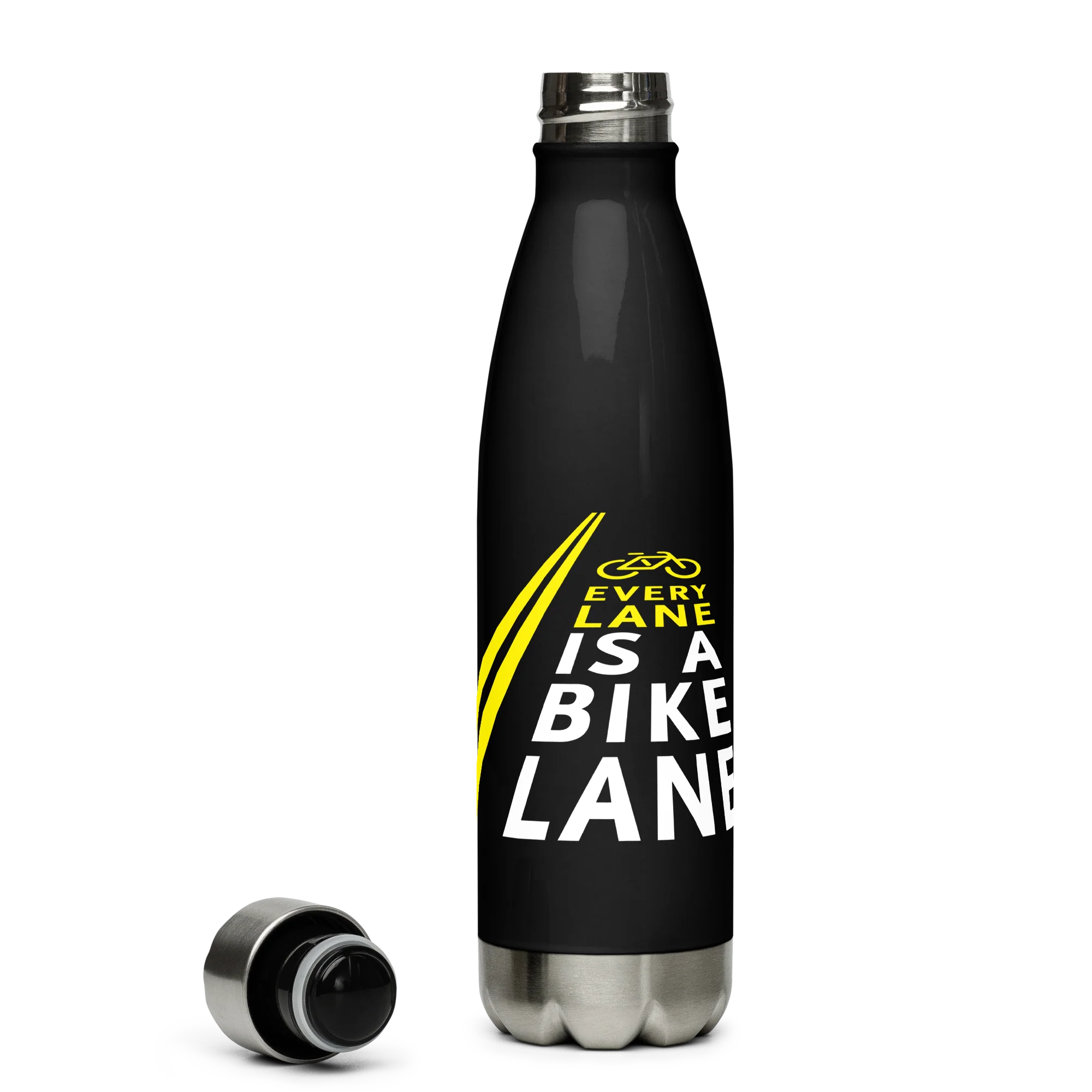 Every Lane Is a Bike Lane Water Bottle - Image 3