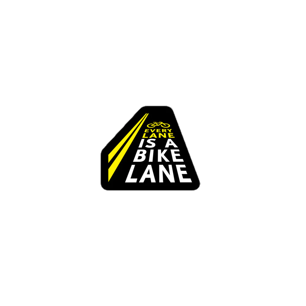 Every Lane Is a Bike Lane Sticker - Image 3