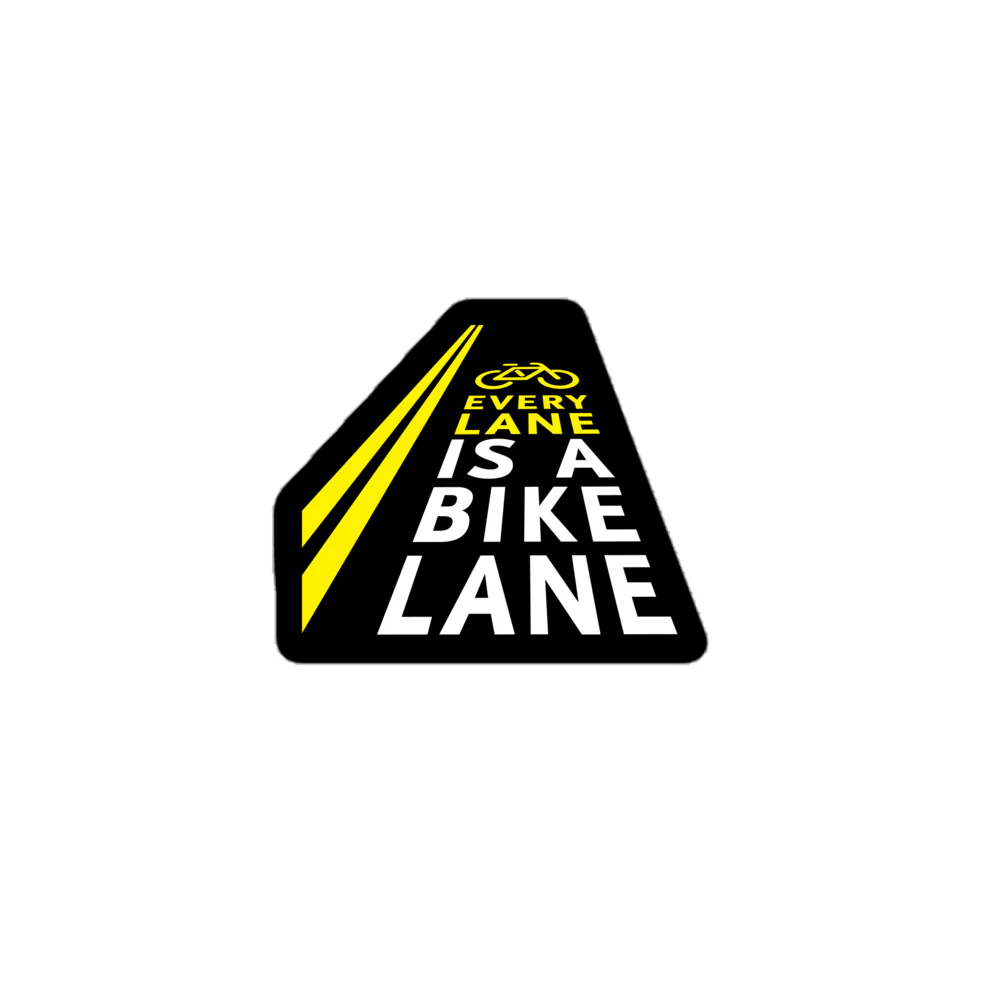 Every Lane Is a Bike Lane Sticker - Image 4
