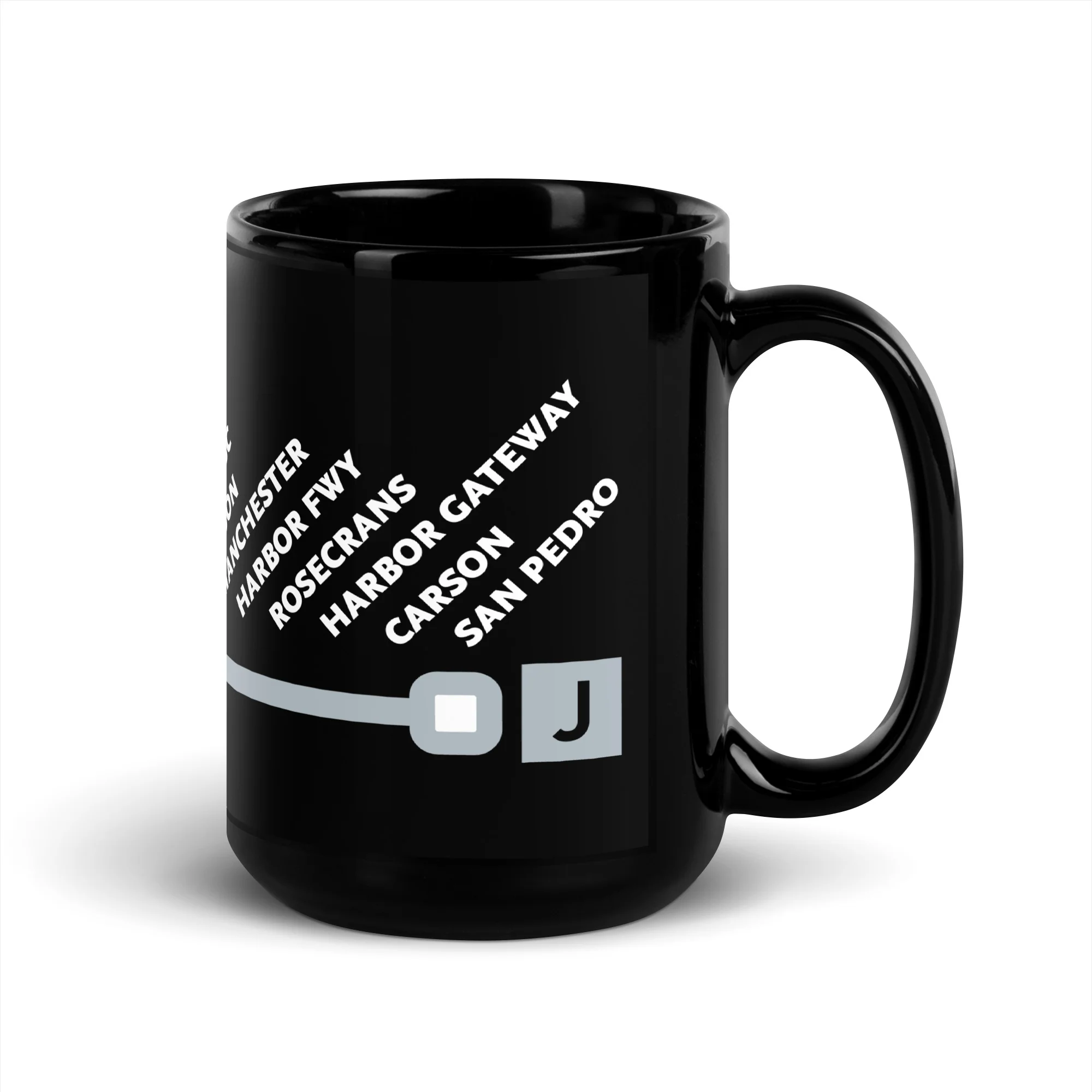 J Line Neighborhoods Black Glossy Mug - Image 4