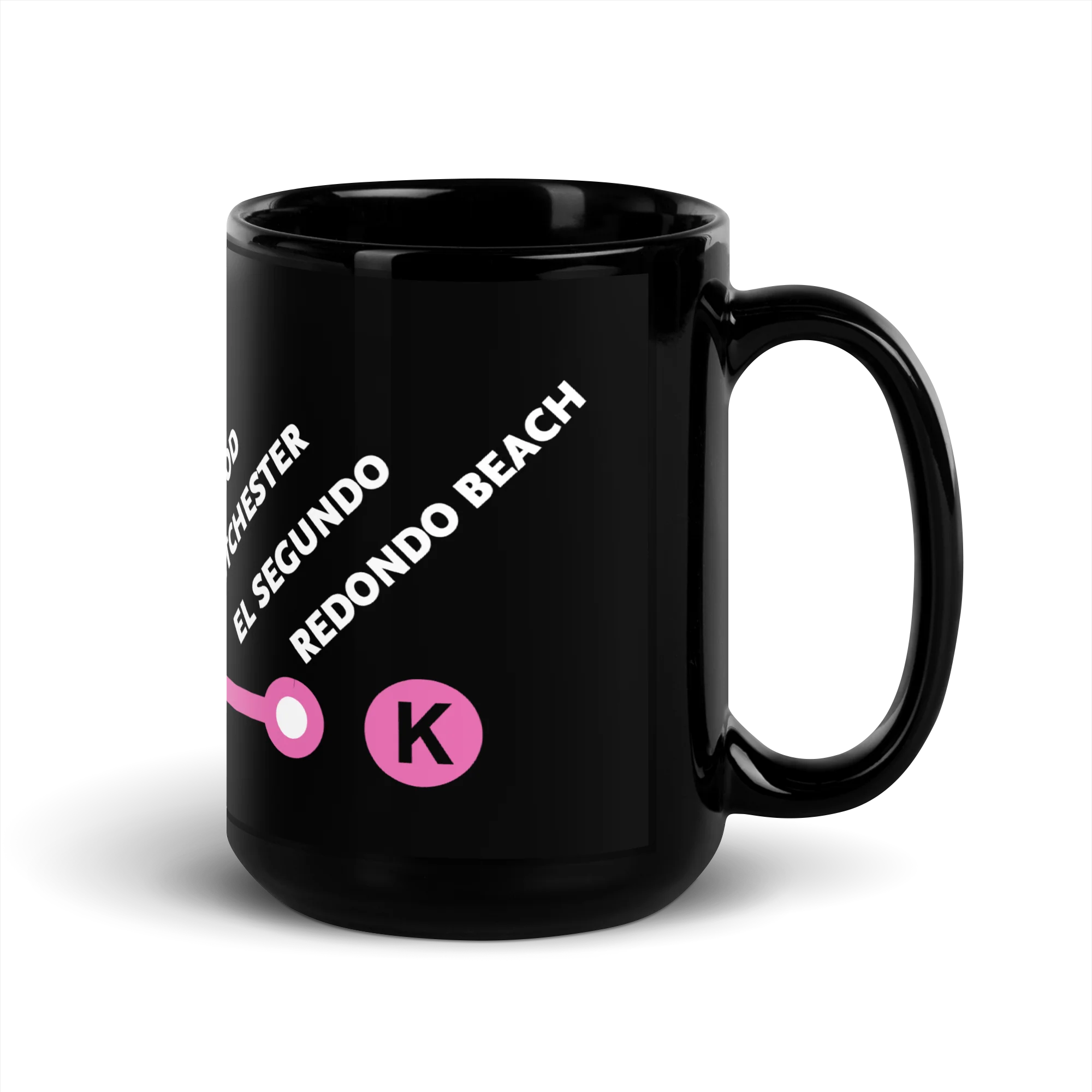 K Line Neighborhoods Black Glossy Mug - Image 4