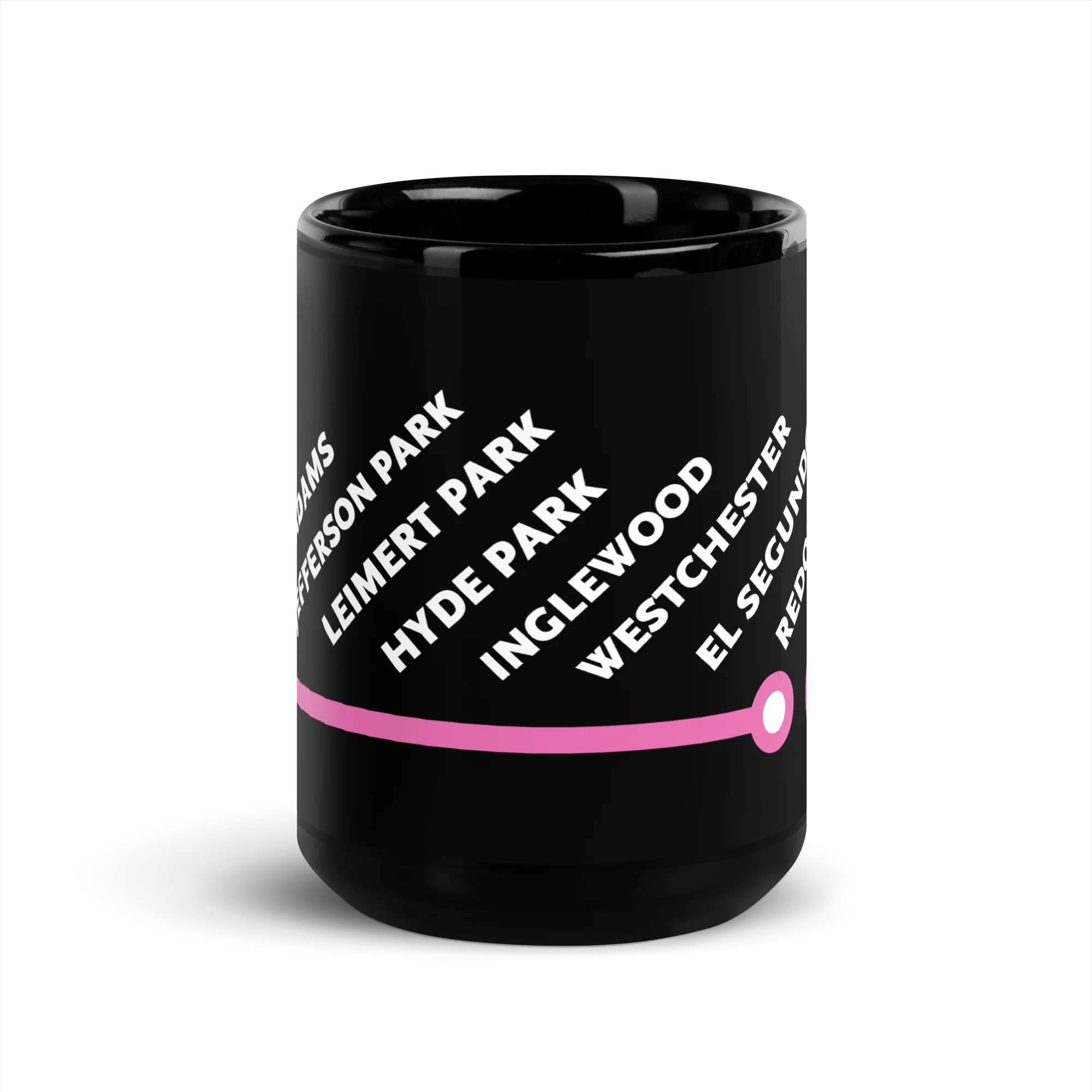 K Line Neighborhoods Black Glossy Mug - Image 5