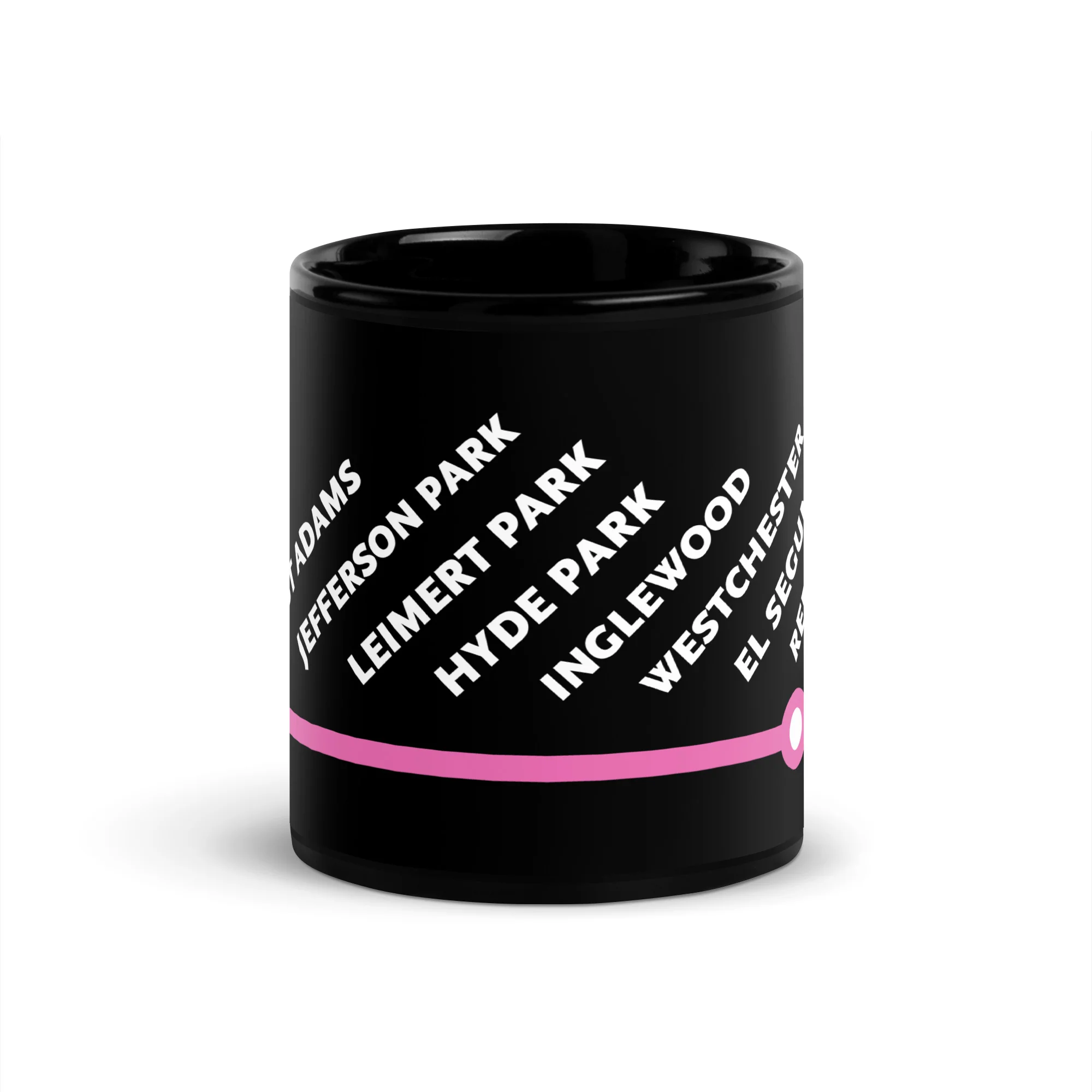 K Line Neighborhoods Black Glossy Mug - Image 8