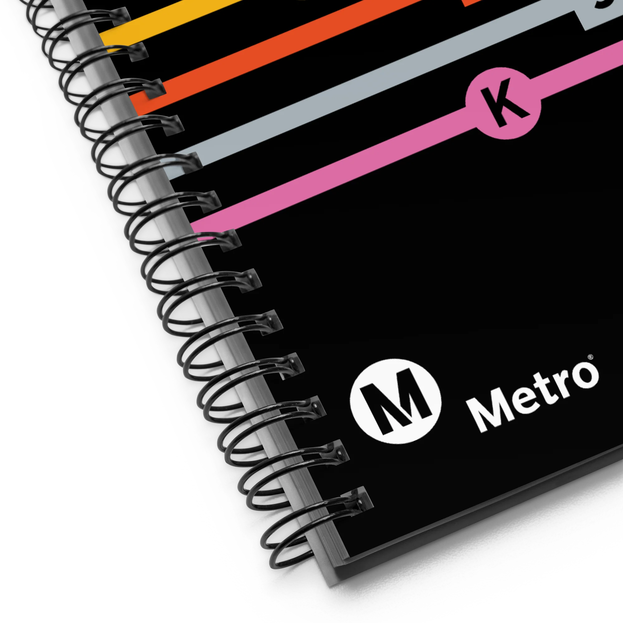 Line Letters Spiral Notebook - Image 3