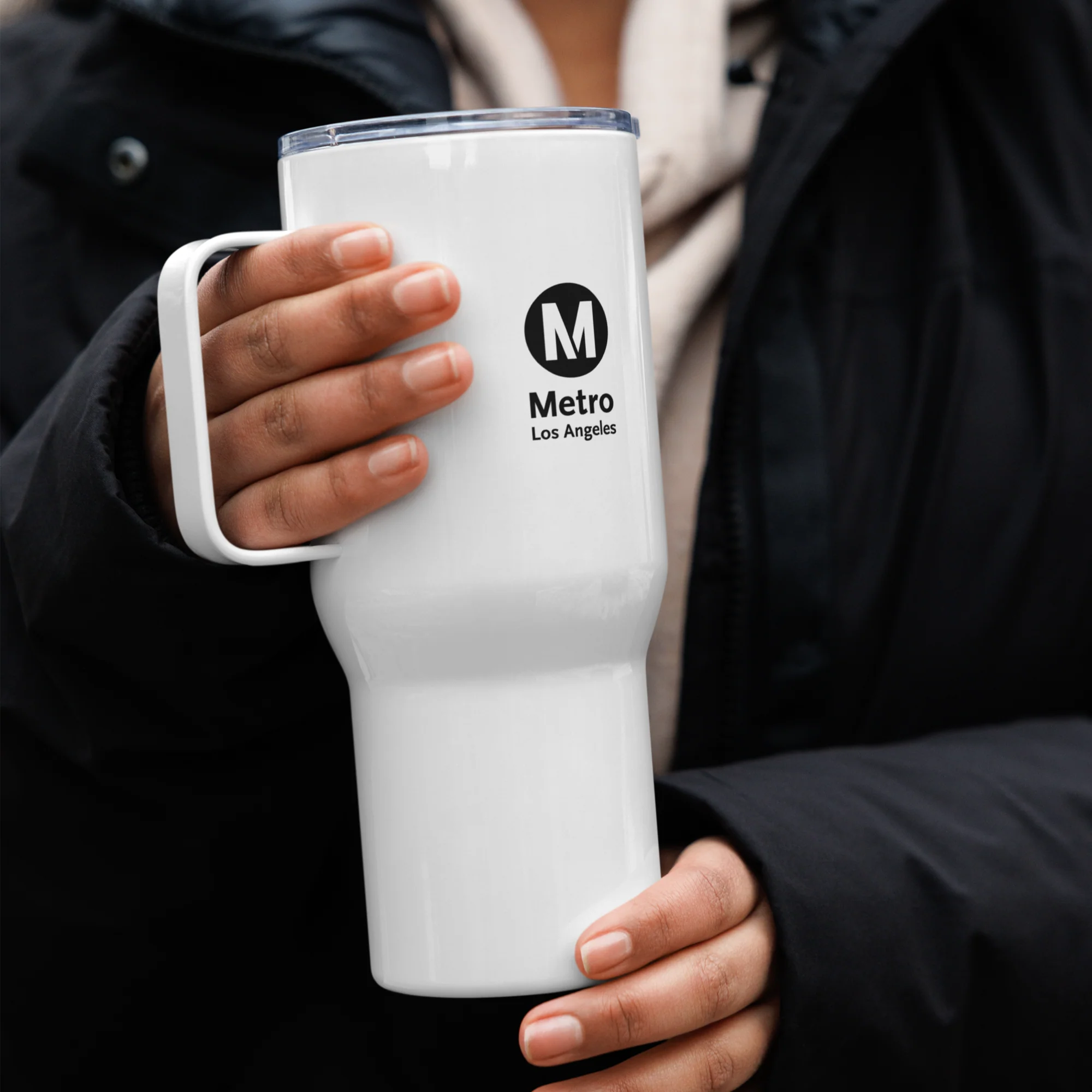 Los Angeles Metro Travel Mug with Handle - Image 7