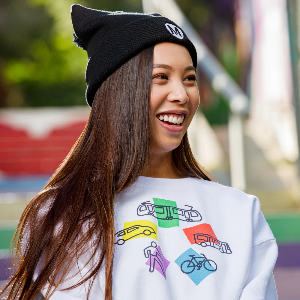 Metro Pom Pom Knit Beanie - Image 4