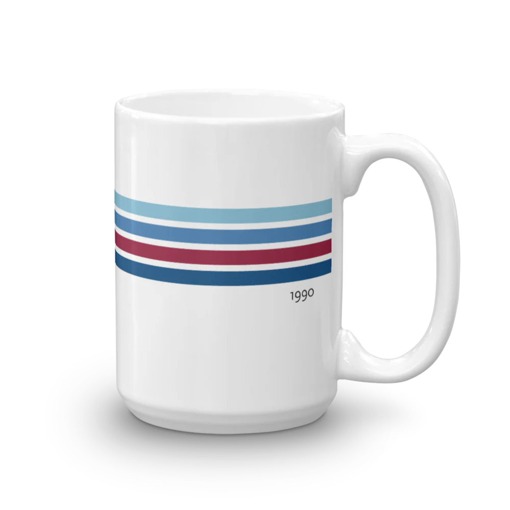 Retro Blue Line Mug - Image 4
