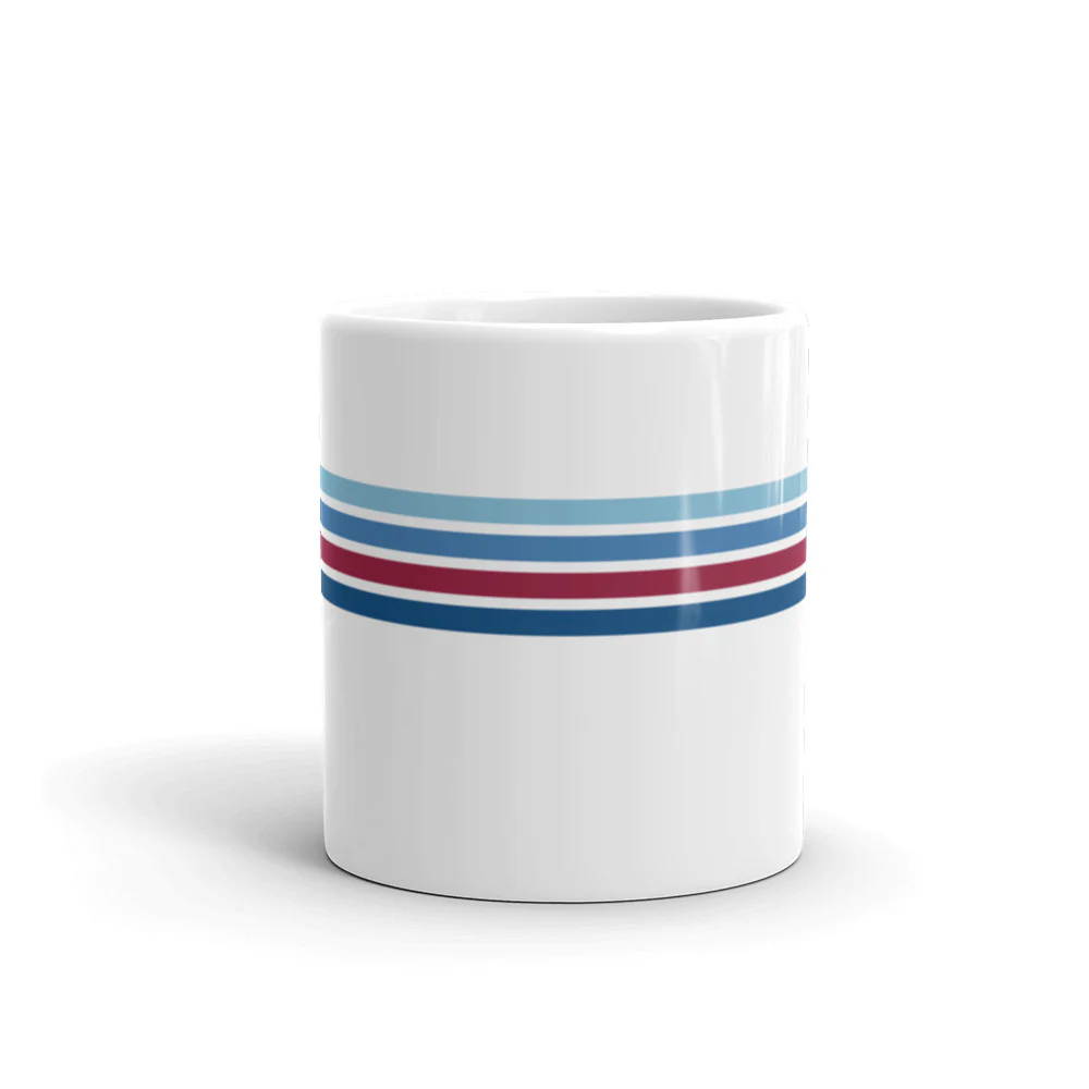 Retro Blue Line Mug - Image 6
