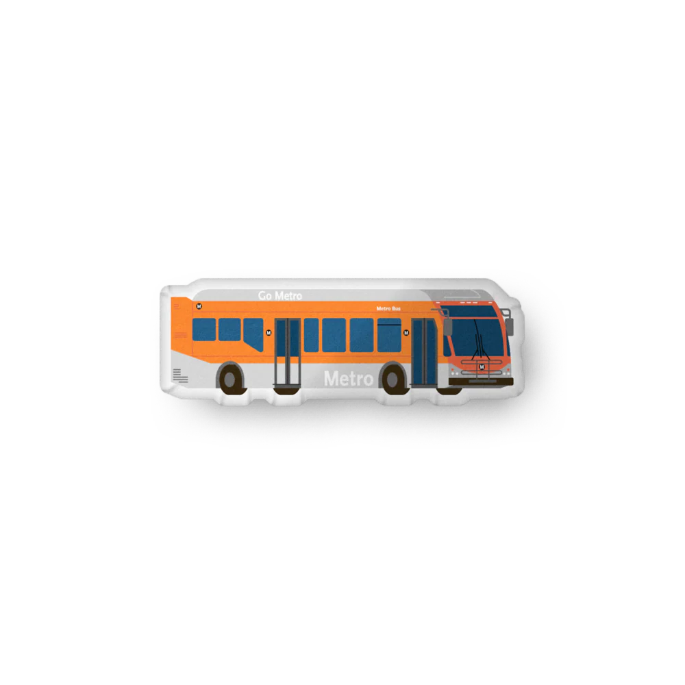 Los Angeles Metro Poppy Bus Plush - Image 4