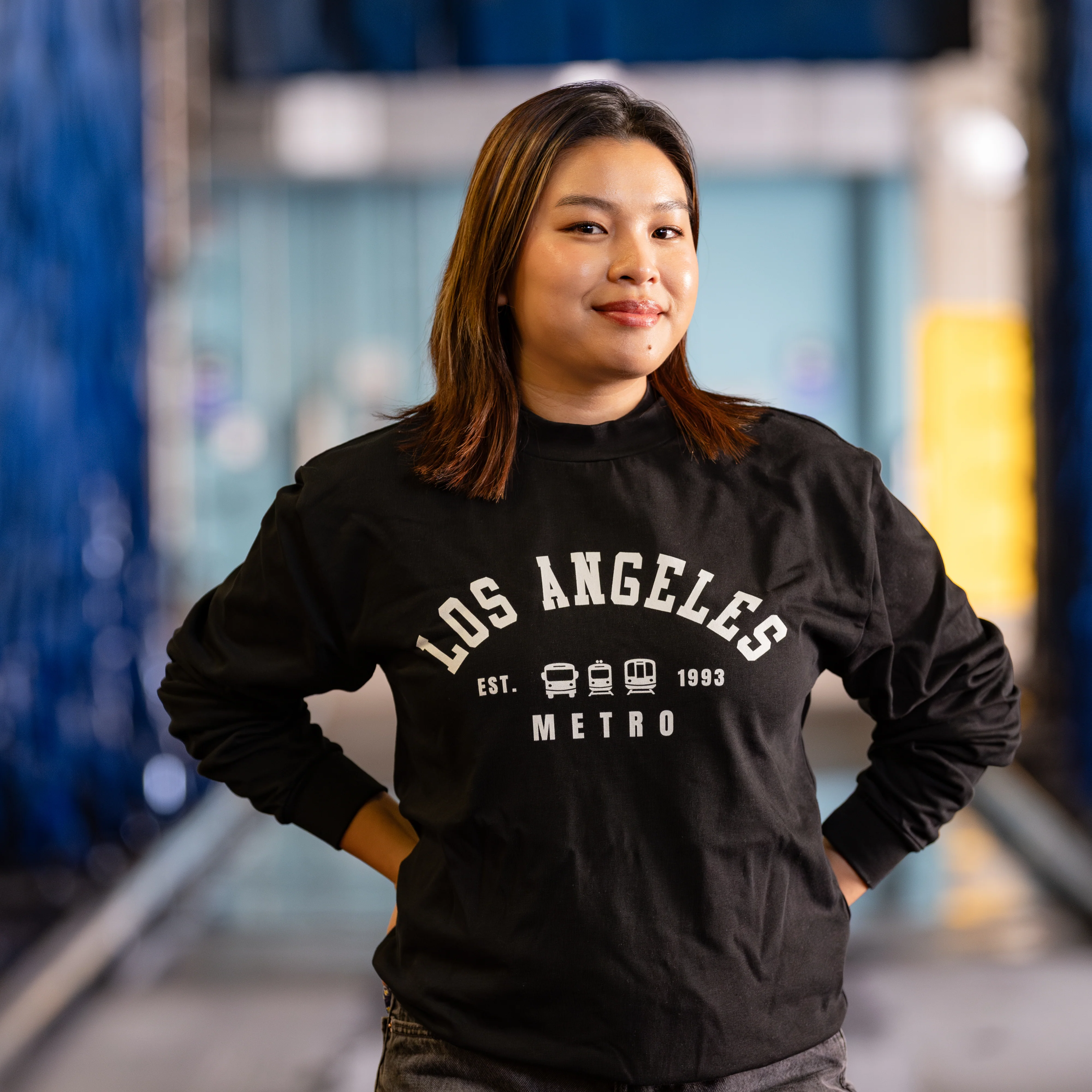 Varsity Premium Heavyweight Long Sleeve Shirt - Image 3