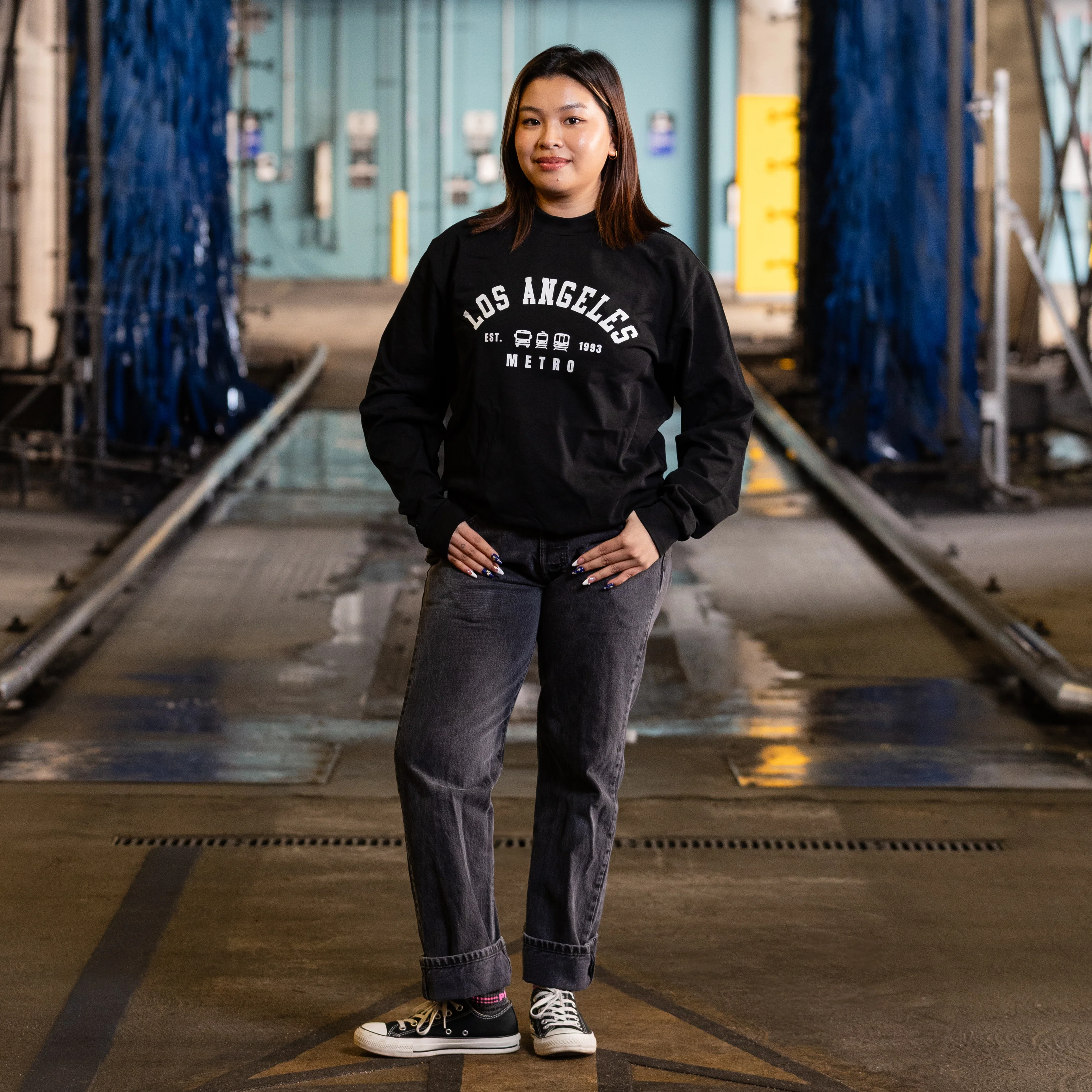 Varsity Premium Heavyweight Long Sleeve Shirt - Image 4