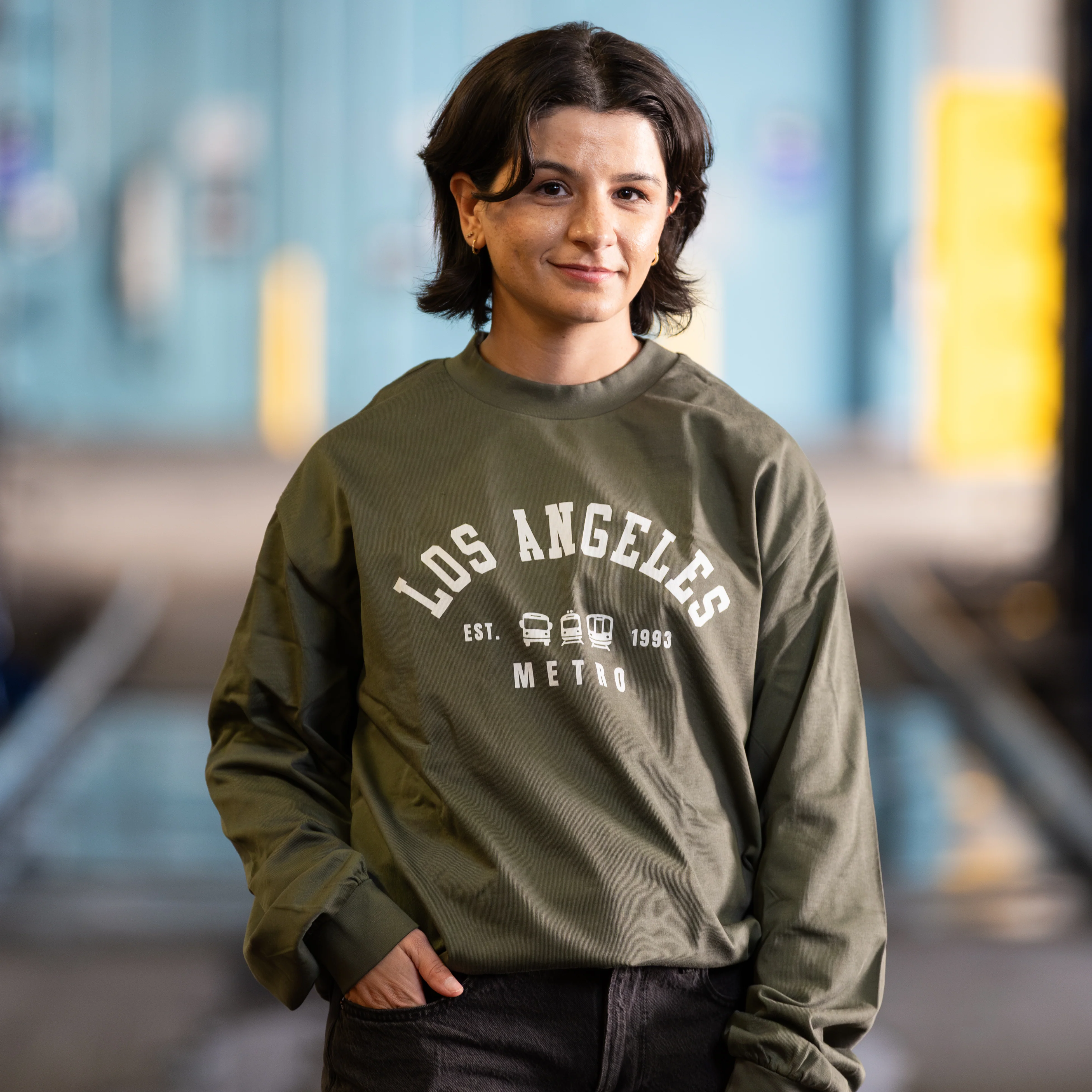 Varsity Premium Heavyweight Long Sleeve Shirt - Image 5