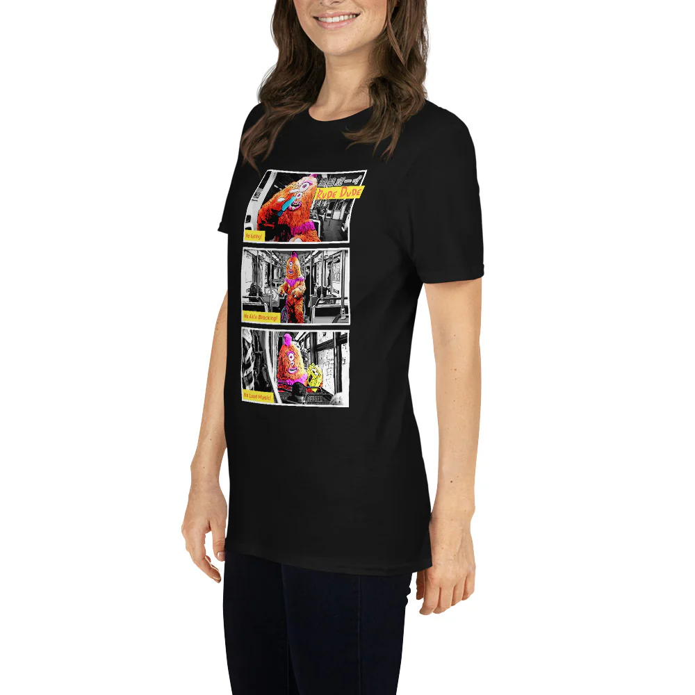 Rude Dude Comic Unisex Adult T-Shirt - Image 4