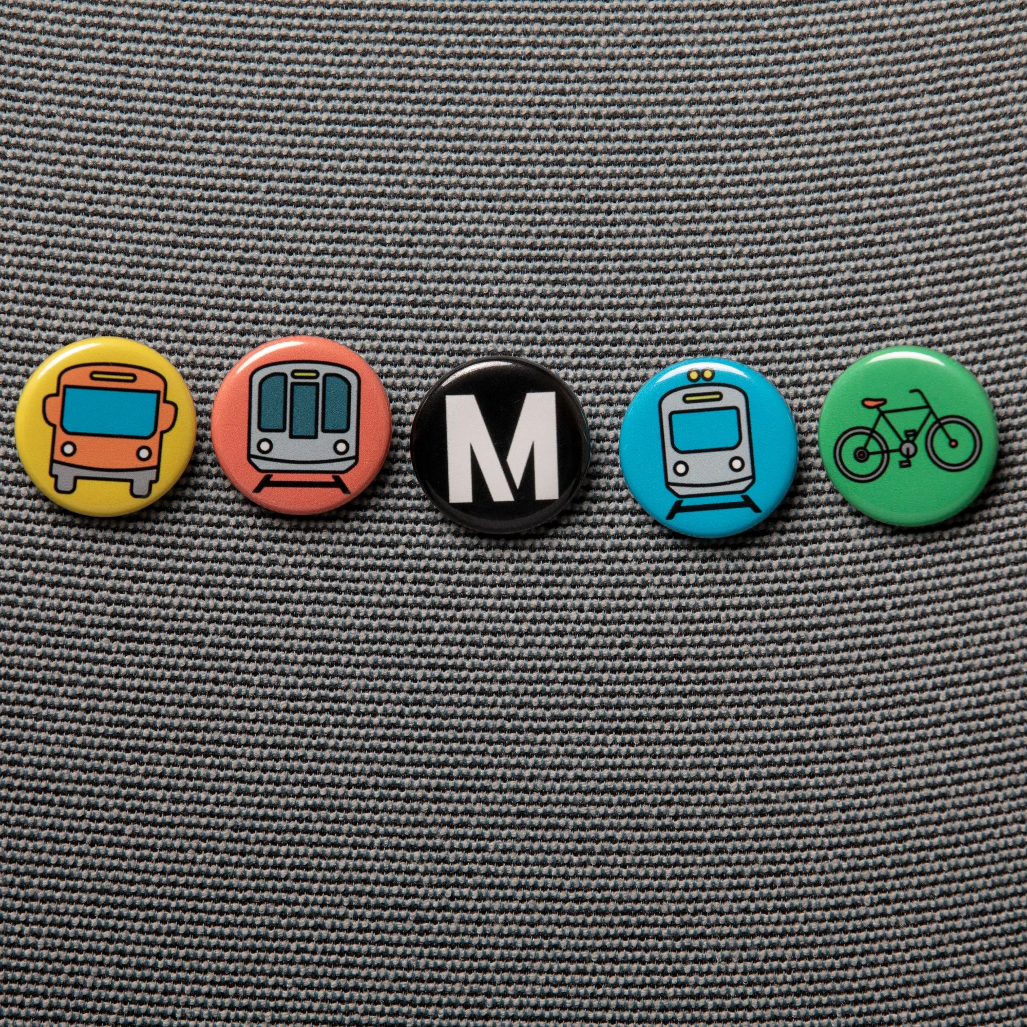 Metro Pin-Back Button 5-Pack - Image 3