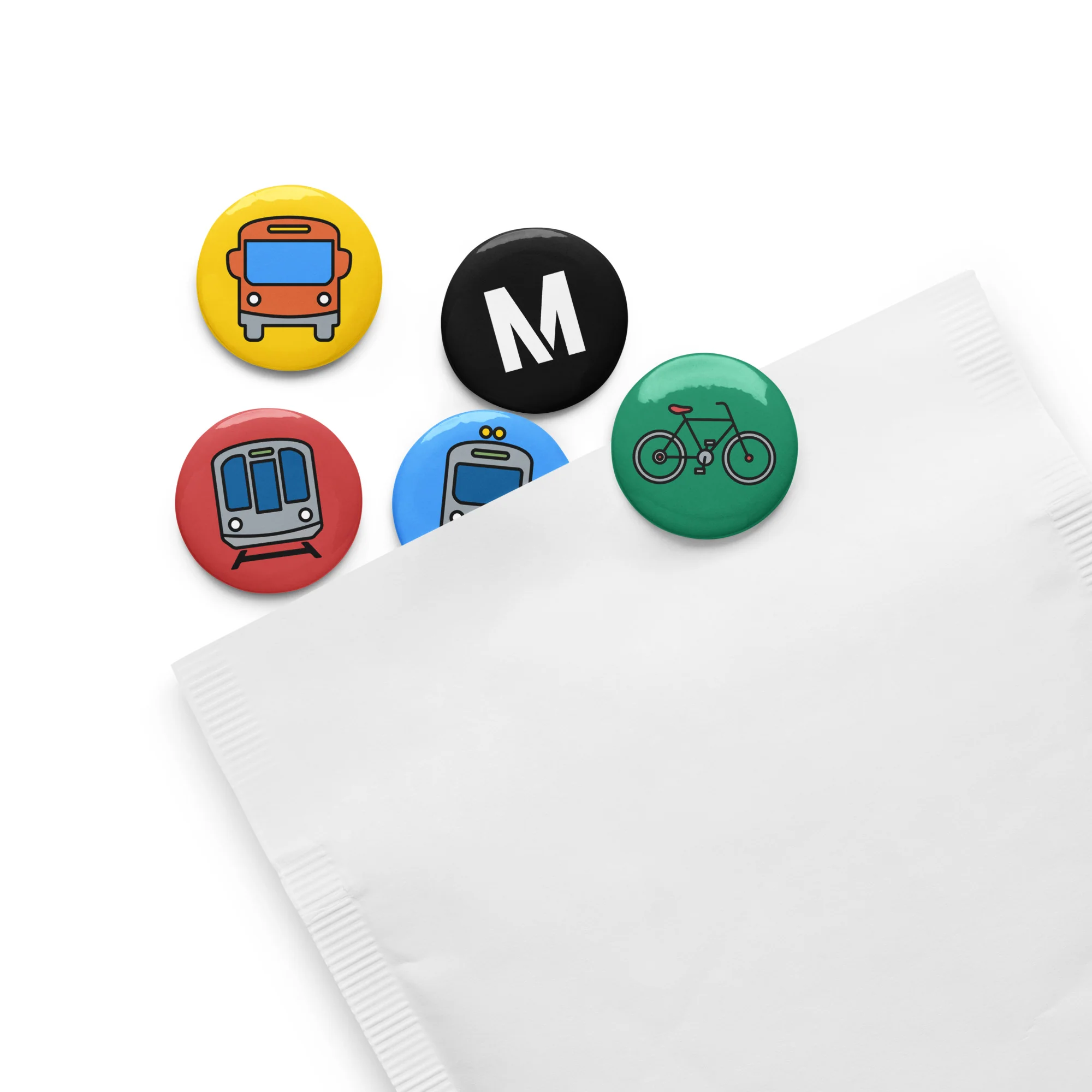 Metro Pin-Back Button 5-Pack - Image 4