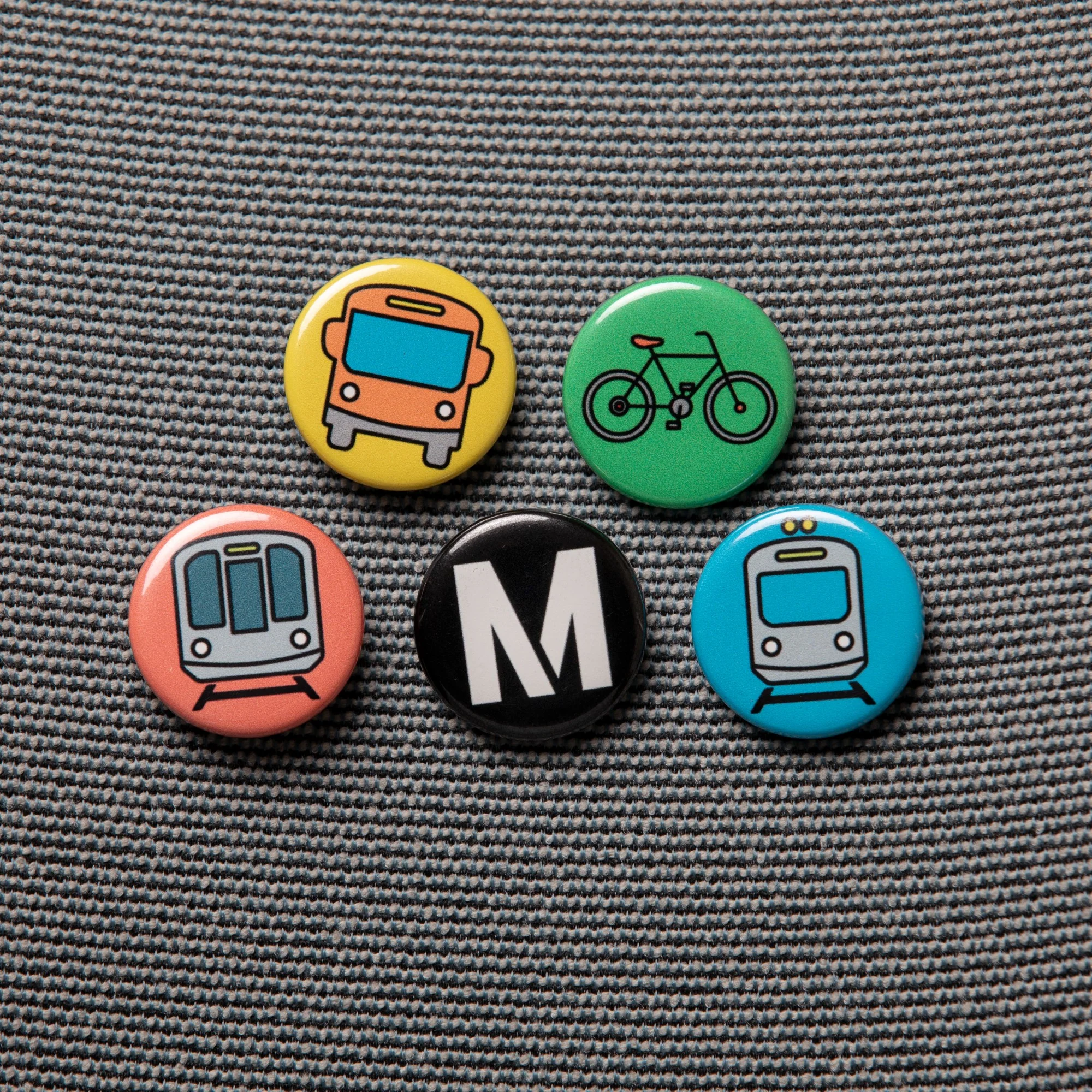 Metro Pin-Back Button 5-Pack - Image 5