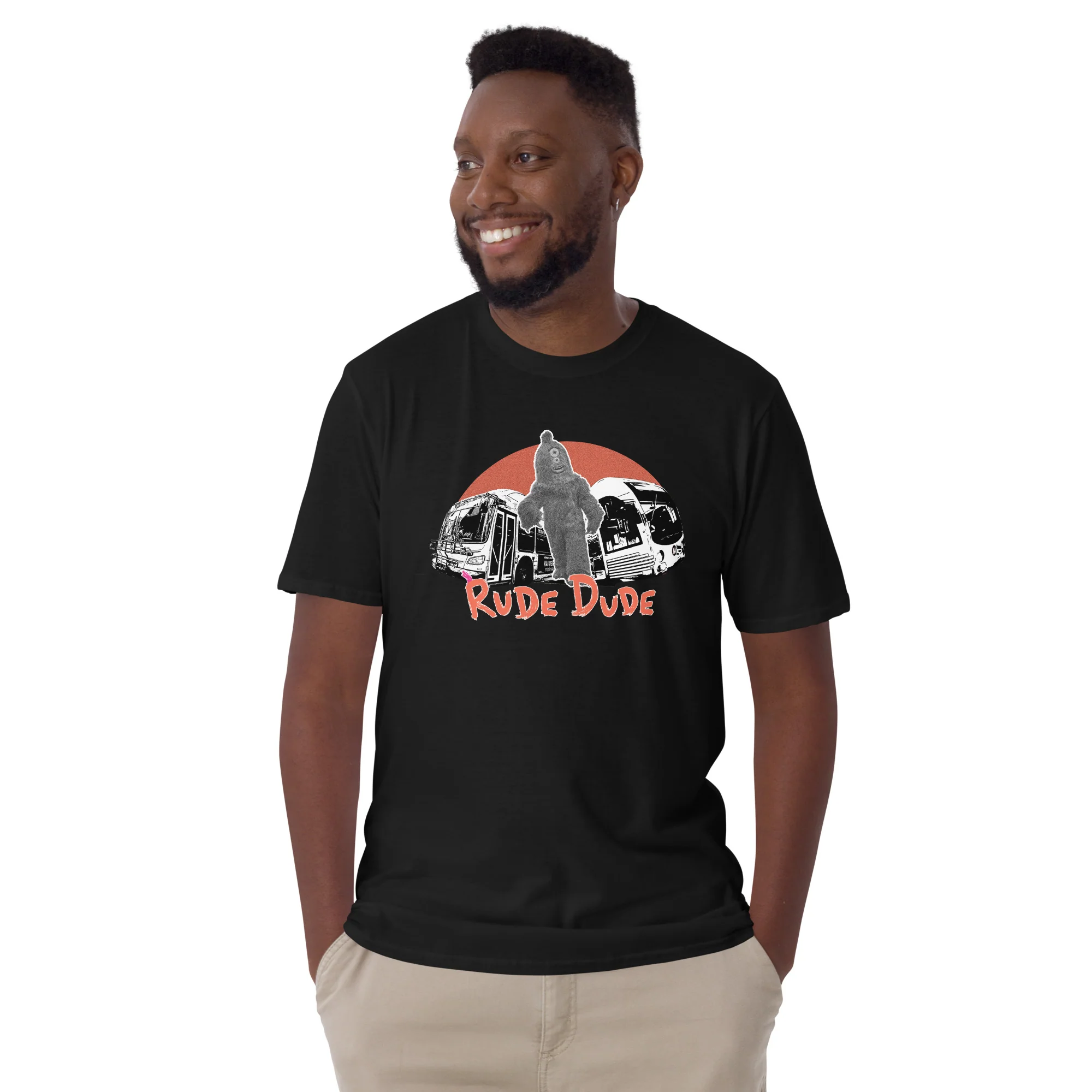 Rude Dude Unisex Adult T-Shirt - Image 4