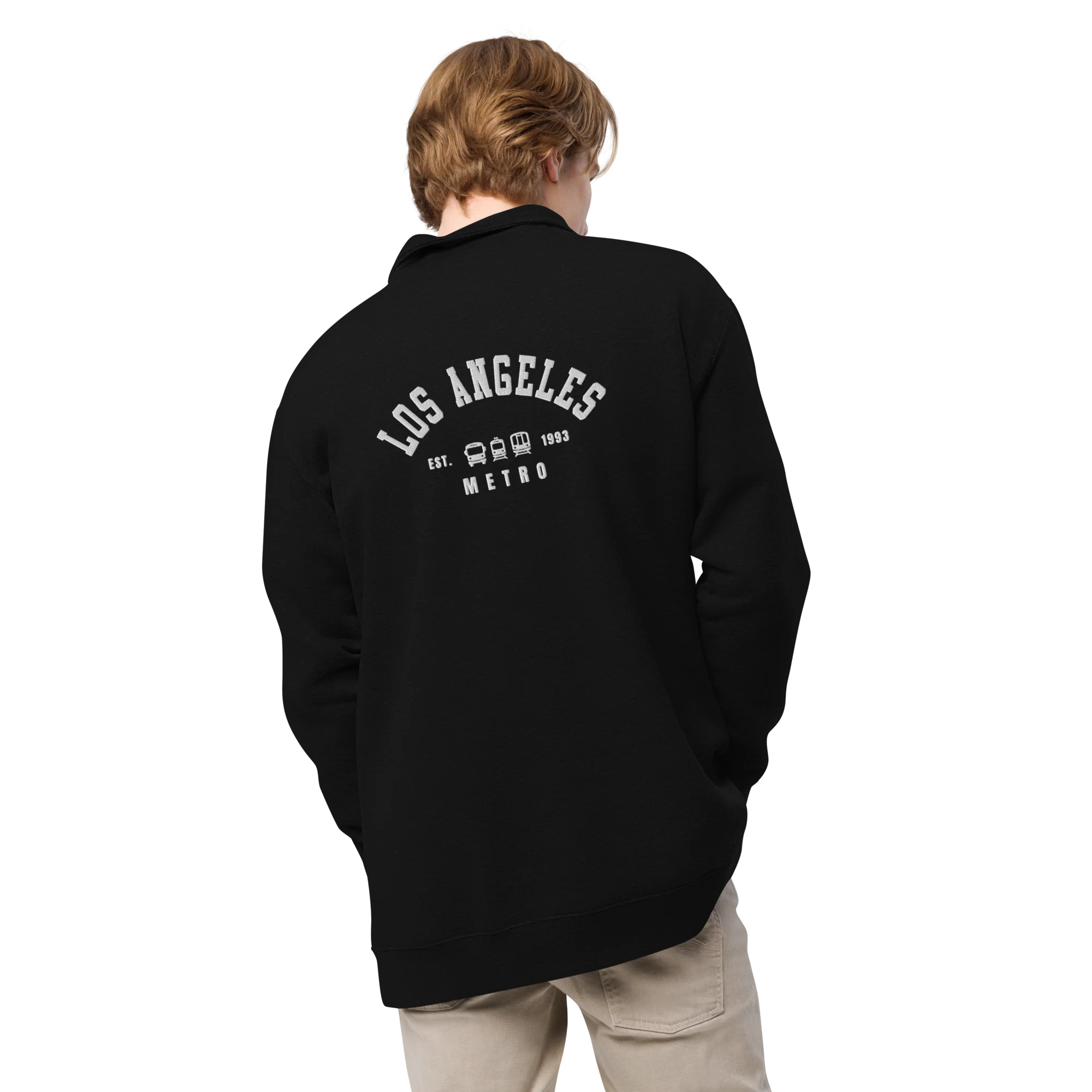 Varsity Unisex Fleece Pullover - Image 4